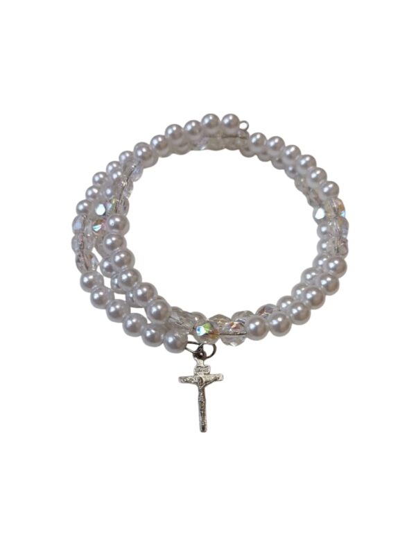 Brazalete con dije de cruz