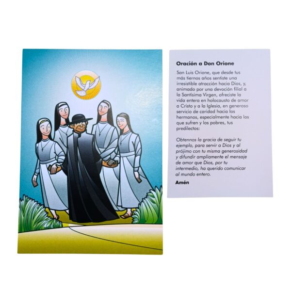 Estampita Hermanas de Don Orione